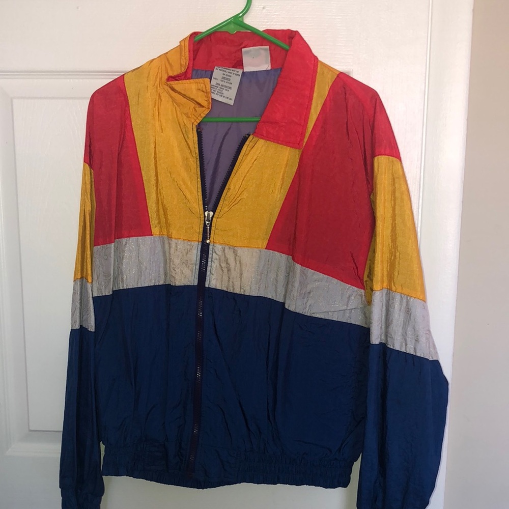 Vintage Neon Windbreaker